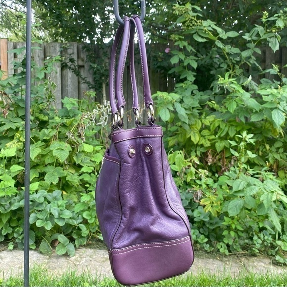 Coach  Plum Leather C1461-Z33008 Satchel - Picture 5 of 16